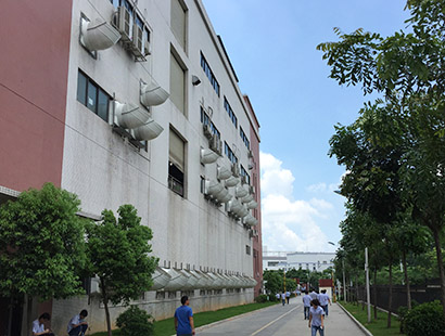 精密五金電子廠廣東長(zhǎng)盈環(huán)?？照{(diào)安裝案例